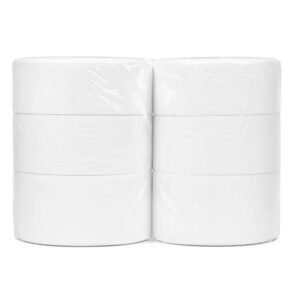 Papel Higiénico Blanco Jumbo 6 rollos x 300 metros (± 3,50 kg) Servicio de Conversión o Maquila